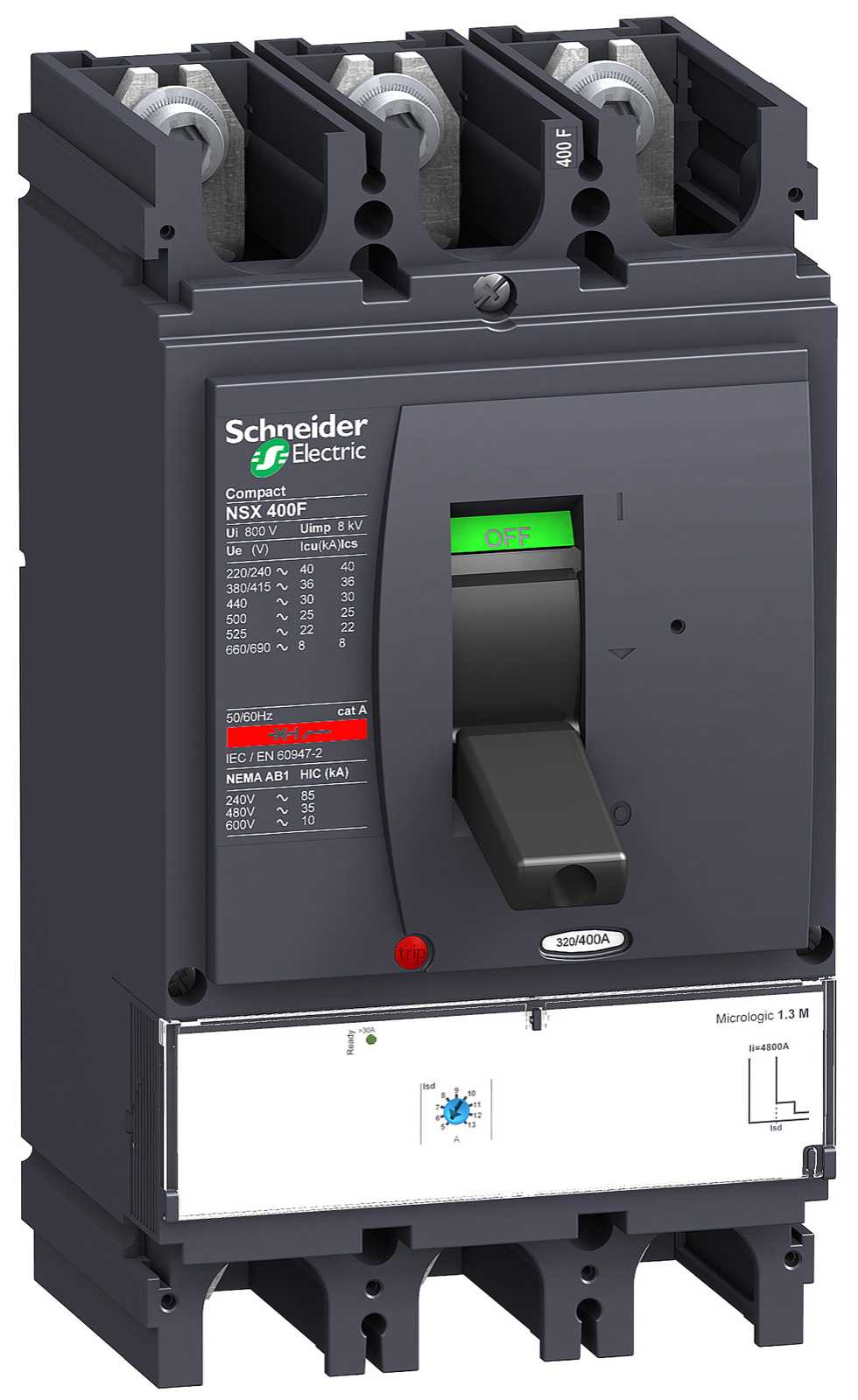 Schneider Electric - LV432749 NSX400N M.logic 1,3 M 320A 3P