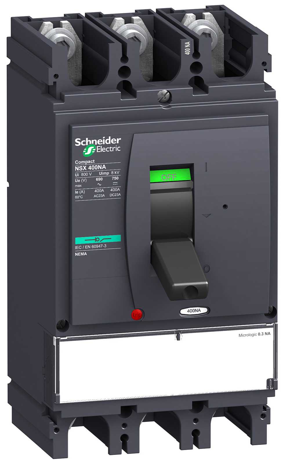 Schneider Electric - LV432756 NSX400NA M.logic 0,3 3P lastbr