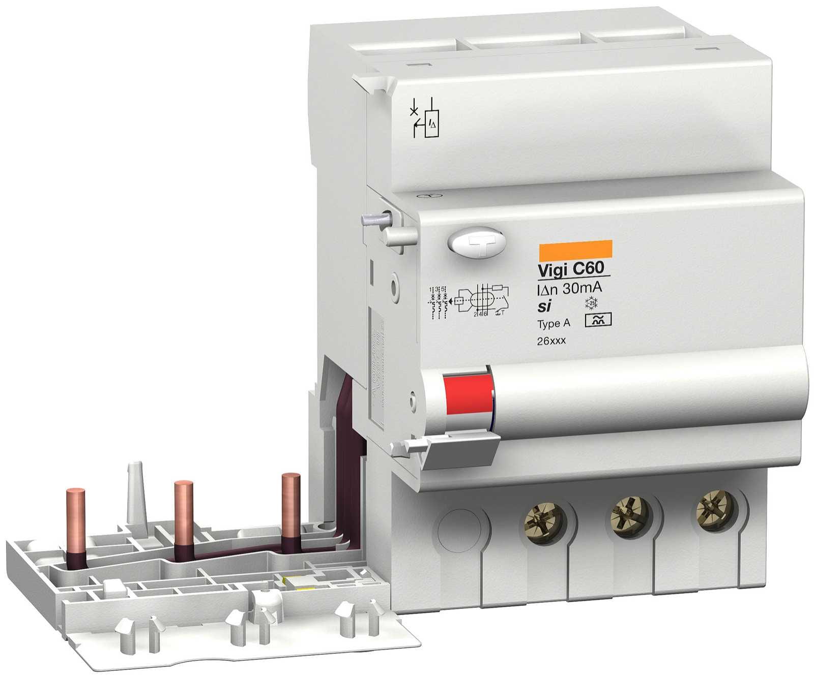 Schneider Electric - JORDF.MODUL VIGI C60 3P 3-63  26789 A-KLASSE SI 30MA 25A MAX