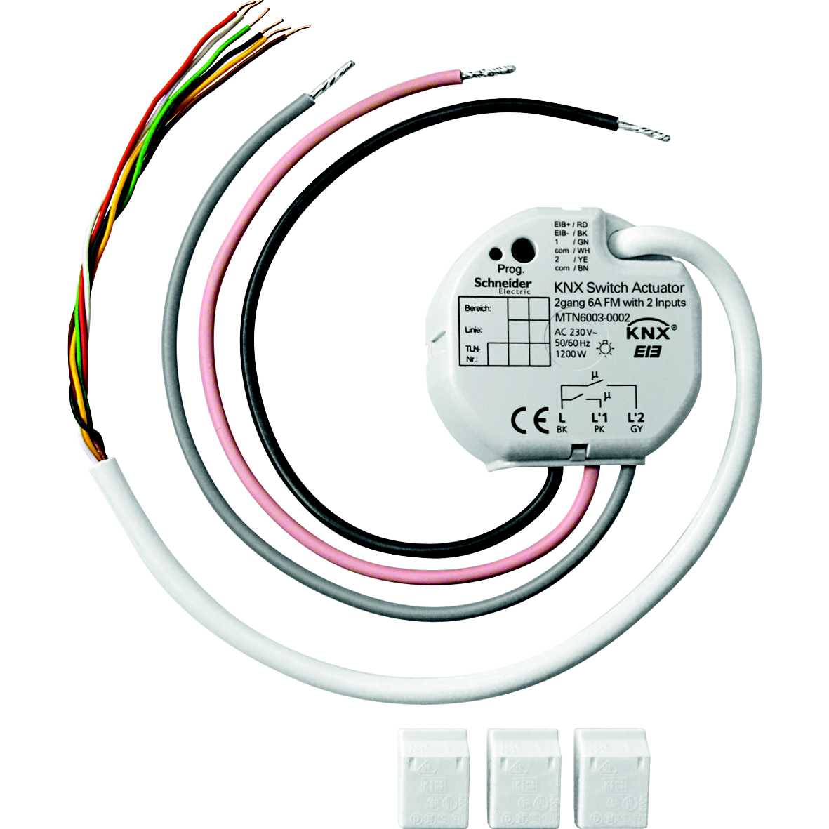 Schneider Electric - MTN6003-0002 Innf. utg.mod 2x230/6A 2 inng