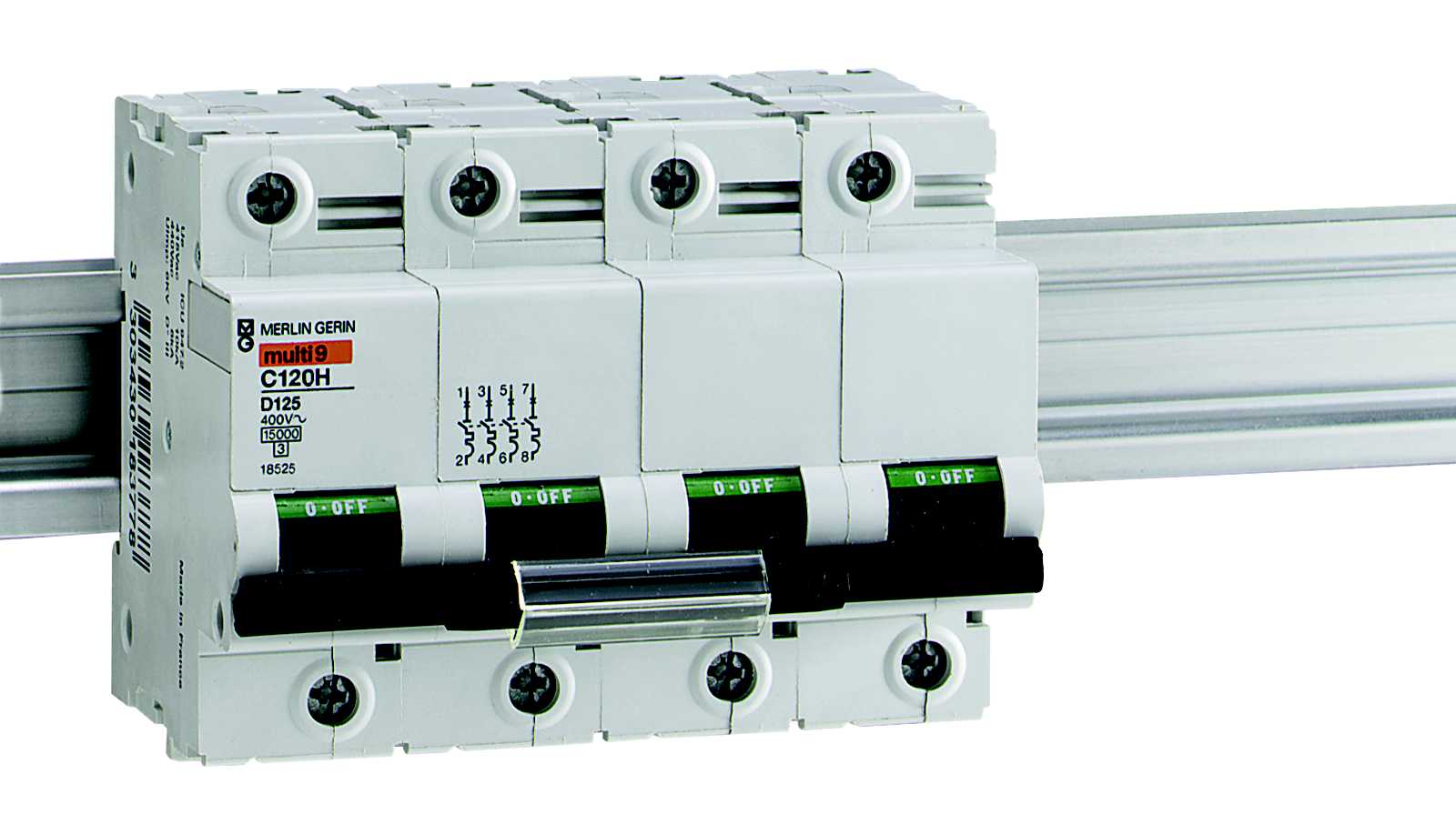 Schneider Electric - 18517 C120H 4P 20A D Automatsikring