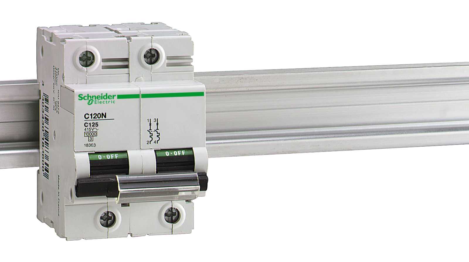 Schneider Electric - 18345 C120N 2P 80A  B Automatsikring