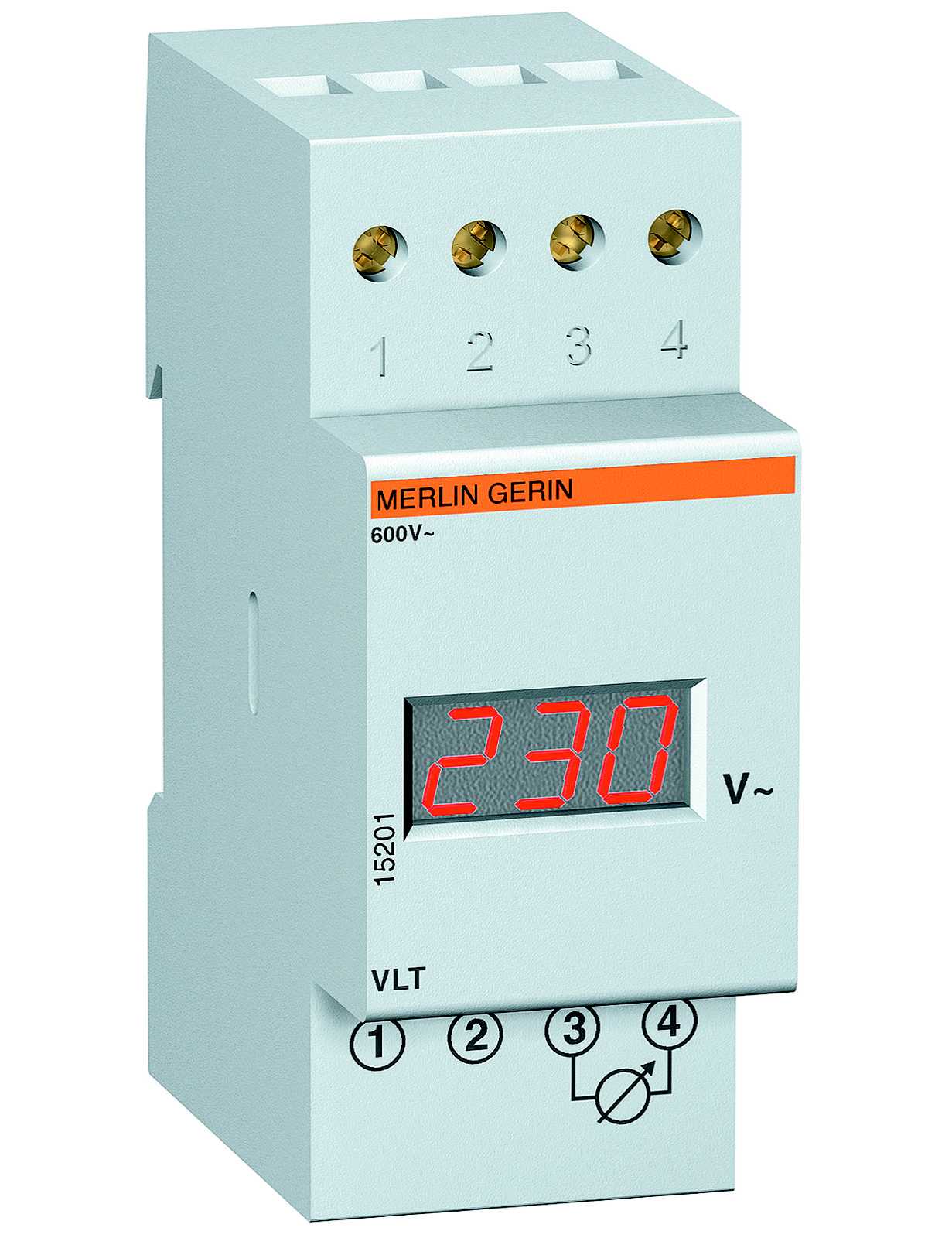 Schneider Electric - 15201 VLT Digitalt Voltmeter