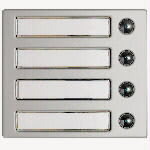 Bticino - ALUFRONT BRYTERMODUL 4 KNAPPER