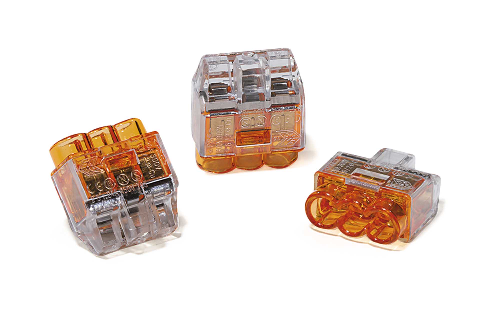 HellermanTyton - HCPM-3 HelaCon Plus Mini transparent innstikklemme 3 leder