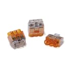 HellermanTyton - HCPM-3 HelaCon Plus Mini transparent innstikklemme 3 leder