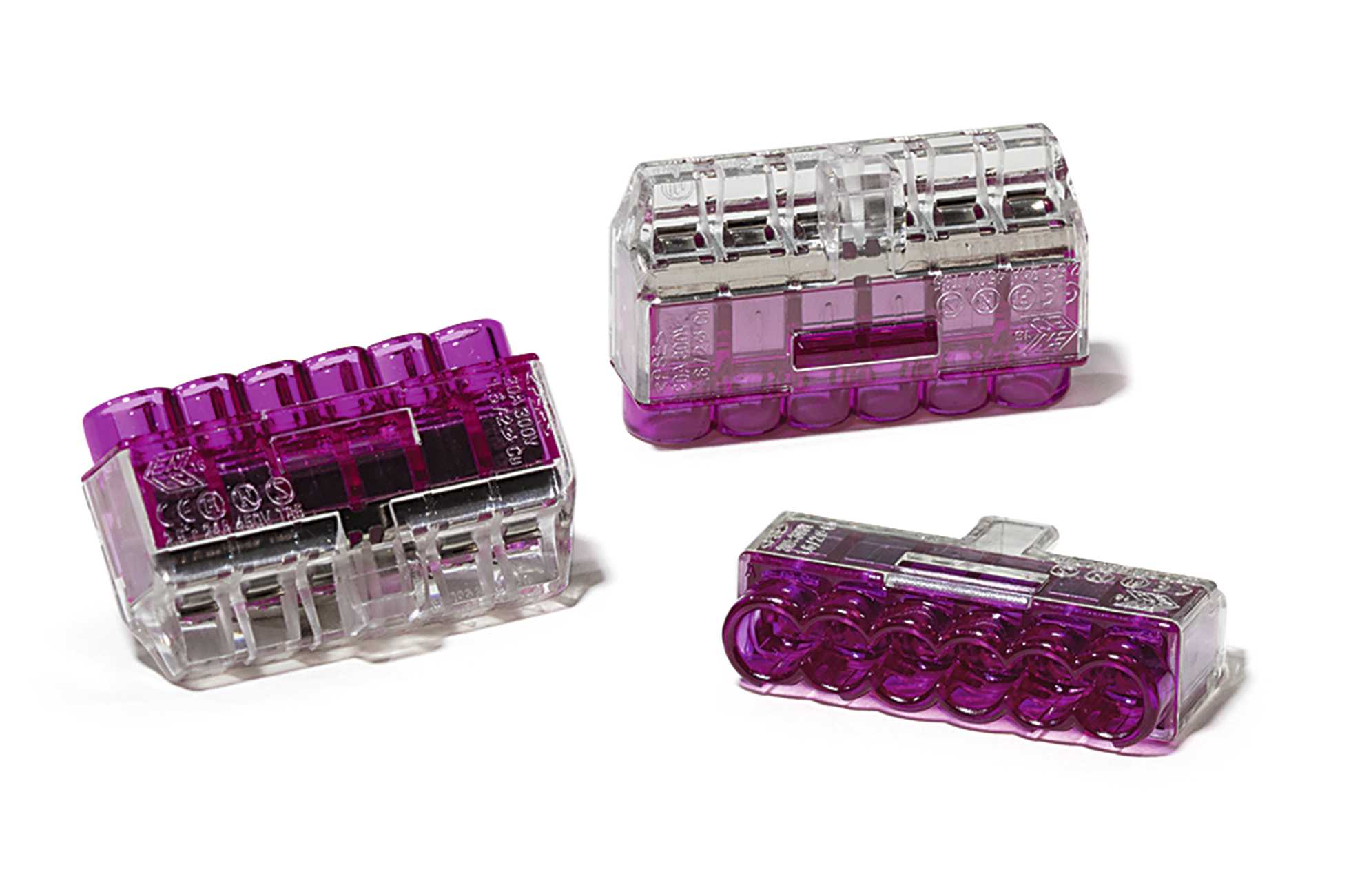 HellermanTyton - HCPM-6 HelaCon Plus Mini transparent innstikklemme 6 leder