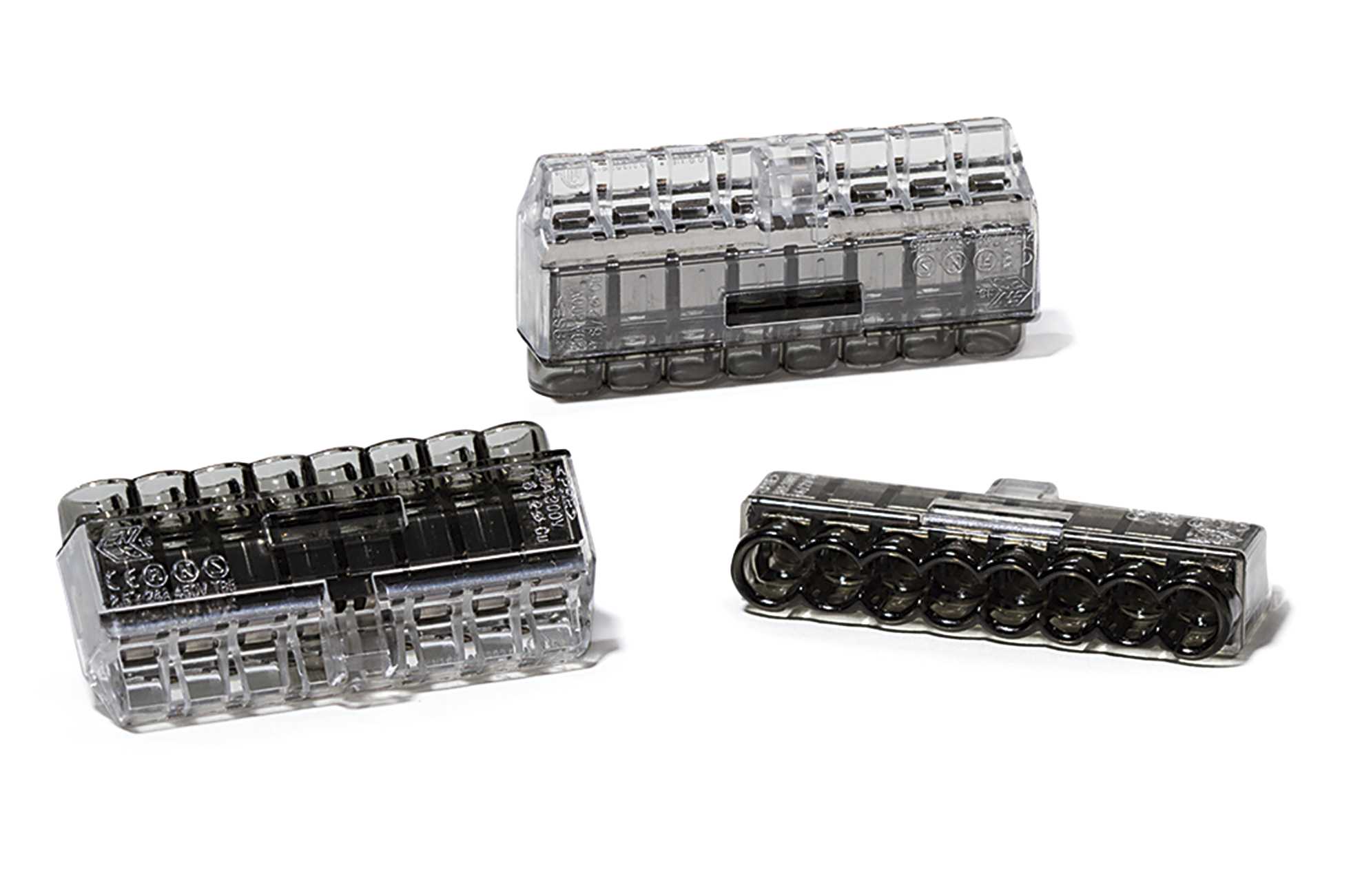HellermanTyton - HCPM-8 HelaCon Plus Mini transparent innstikklemme 8 leder