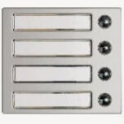 Bticino - ALUFRONT BRYTERMODUL 4 KNAPPER