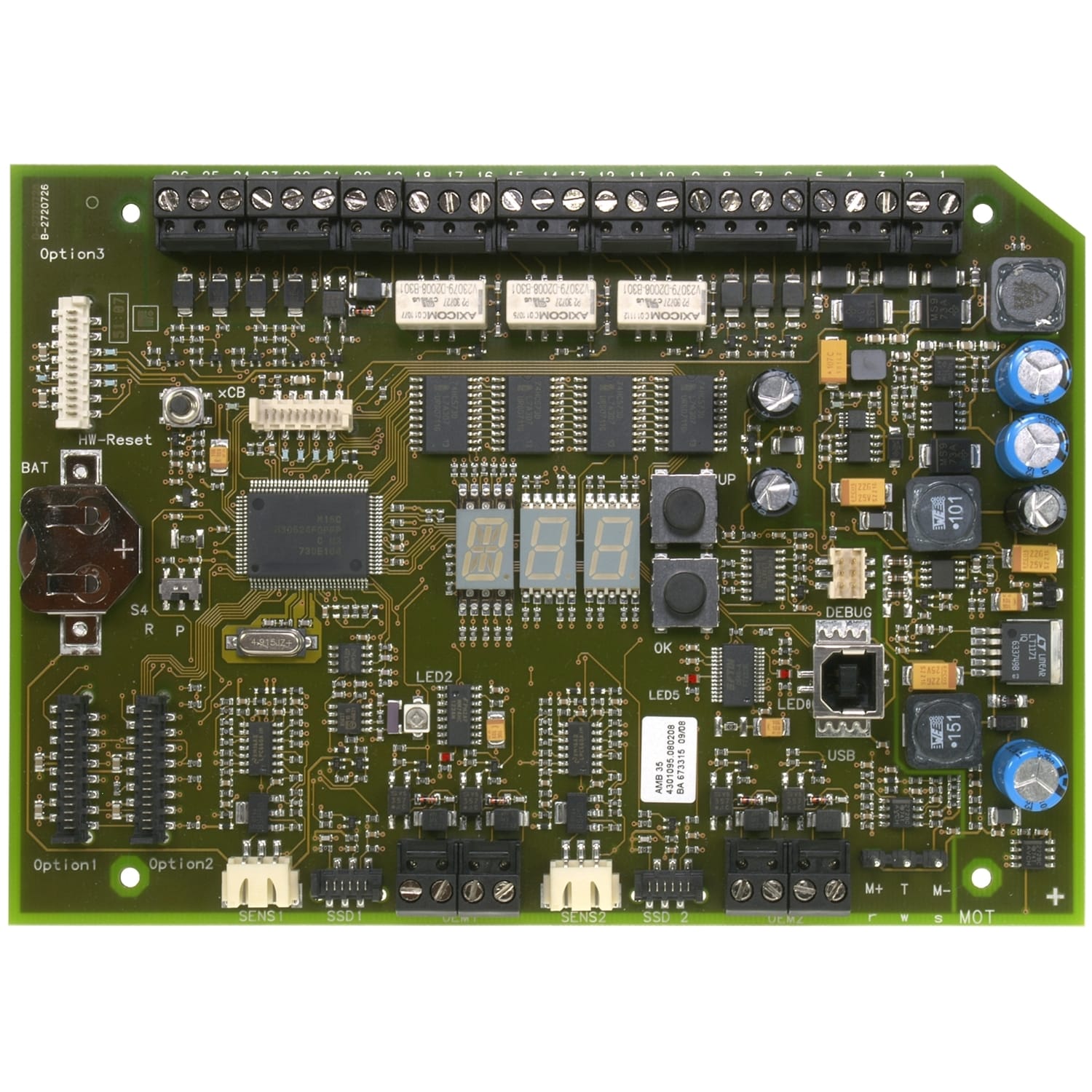 Schneider Electric - ASD 535 1-2 displaykort, BCB35