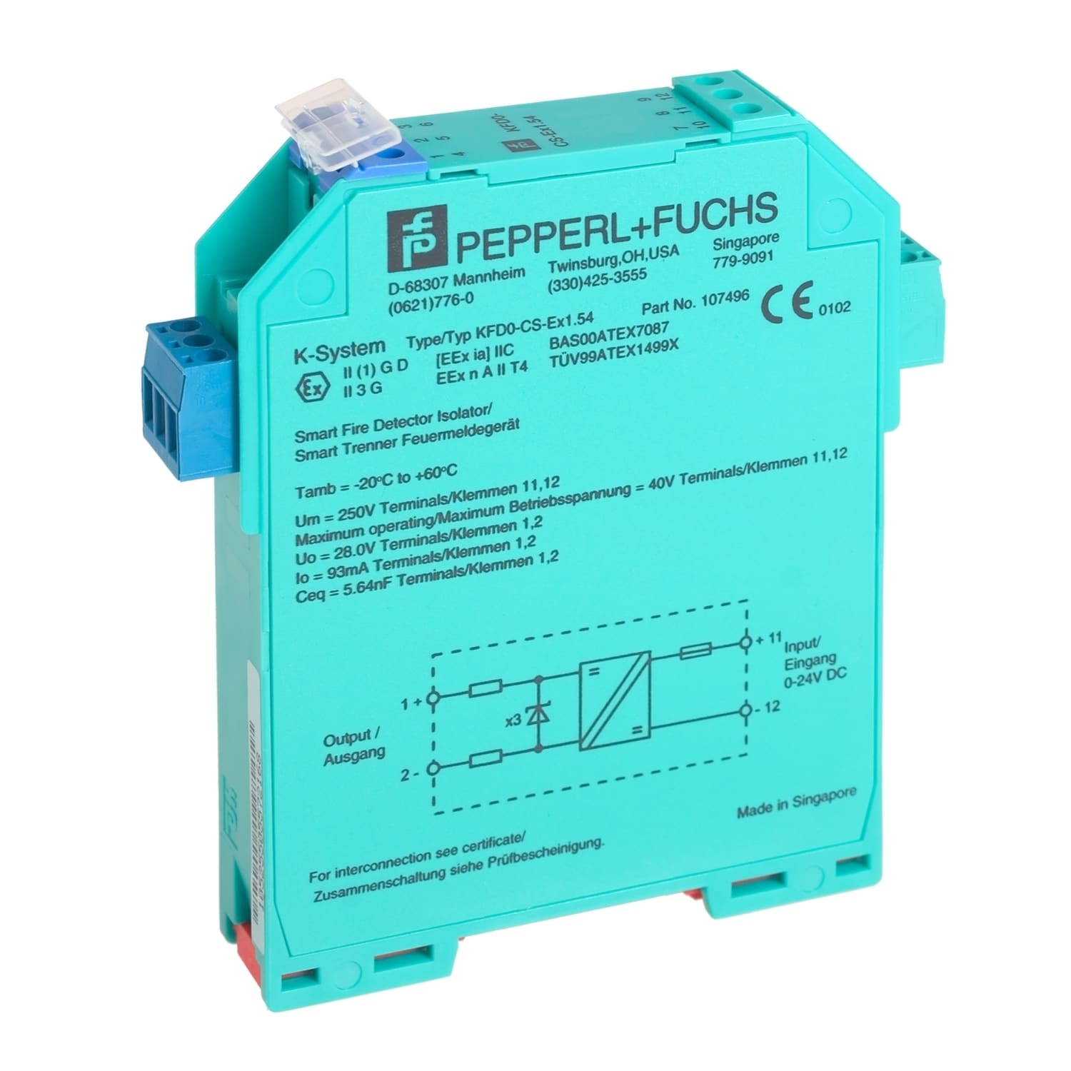 Schneider Electric - Galvanisk isolator 29600-098A