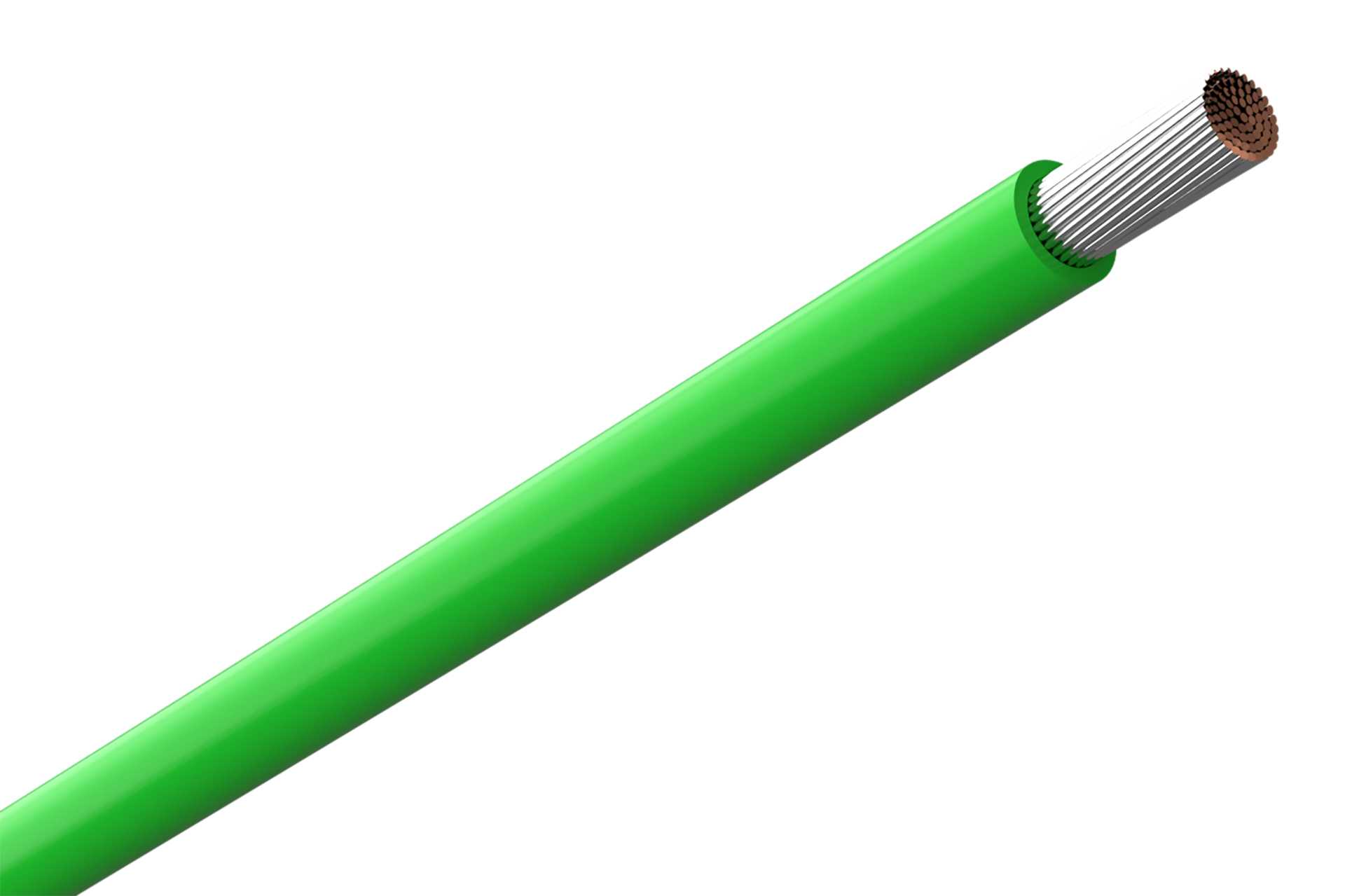 Amokabel - TEXILine TW 0,75mm² Green 200m bobbin