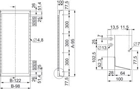 Schneider Electric - Spacial SF - Modulær ramme - 144 moduler a 18 mm - 1200x600 mm