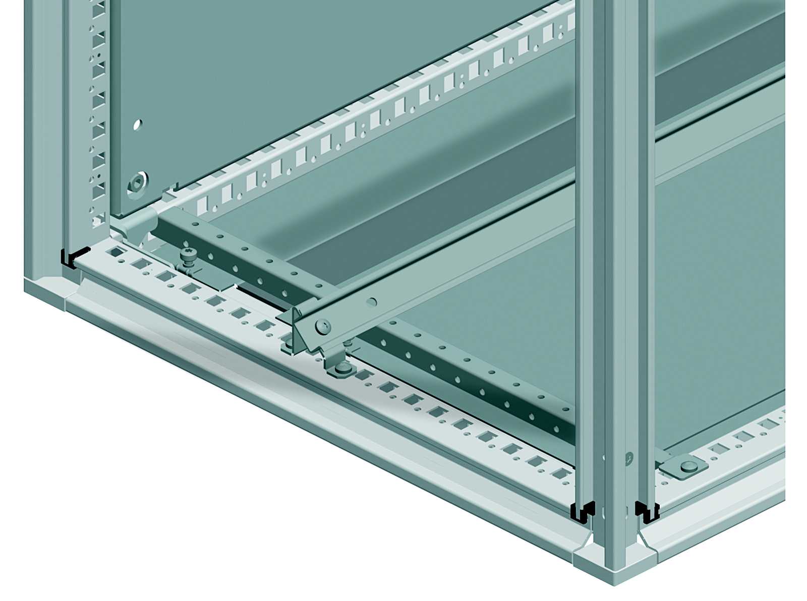 Schneider Electric - Spacial SM / Spacial SF - Festebrakett for skinne 45º