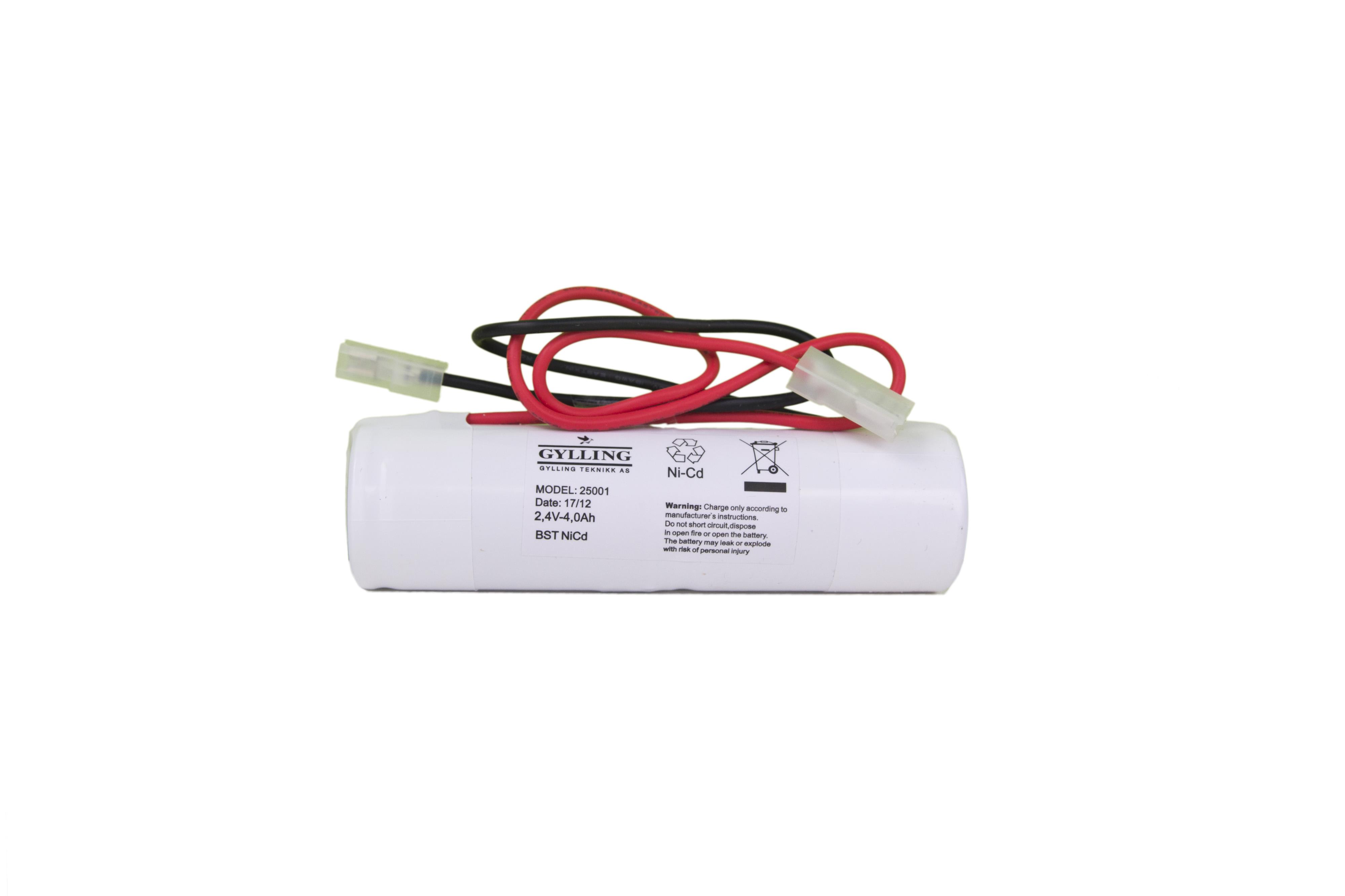 Gylling teknikk - 25001 BST 2.4V 4.0AH NiCd