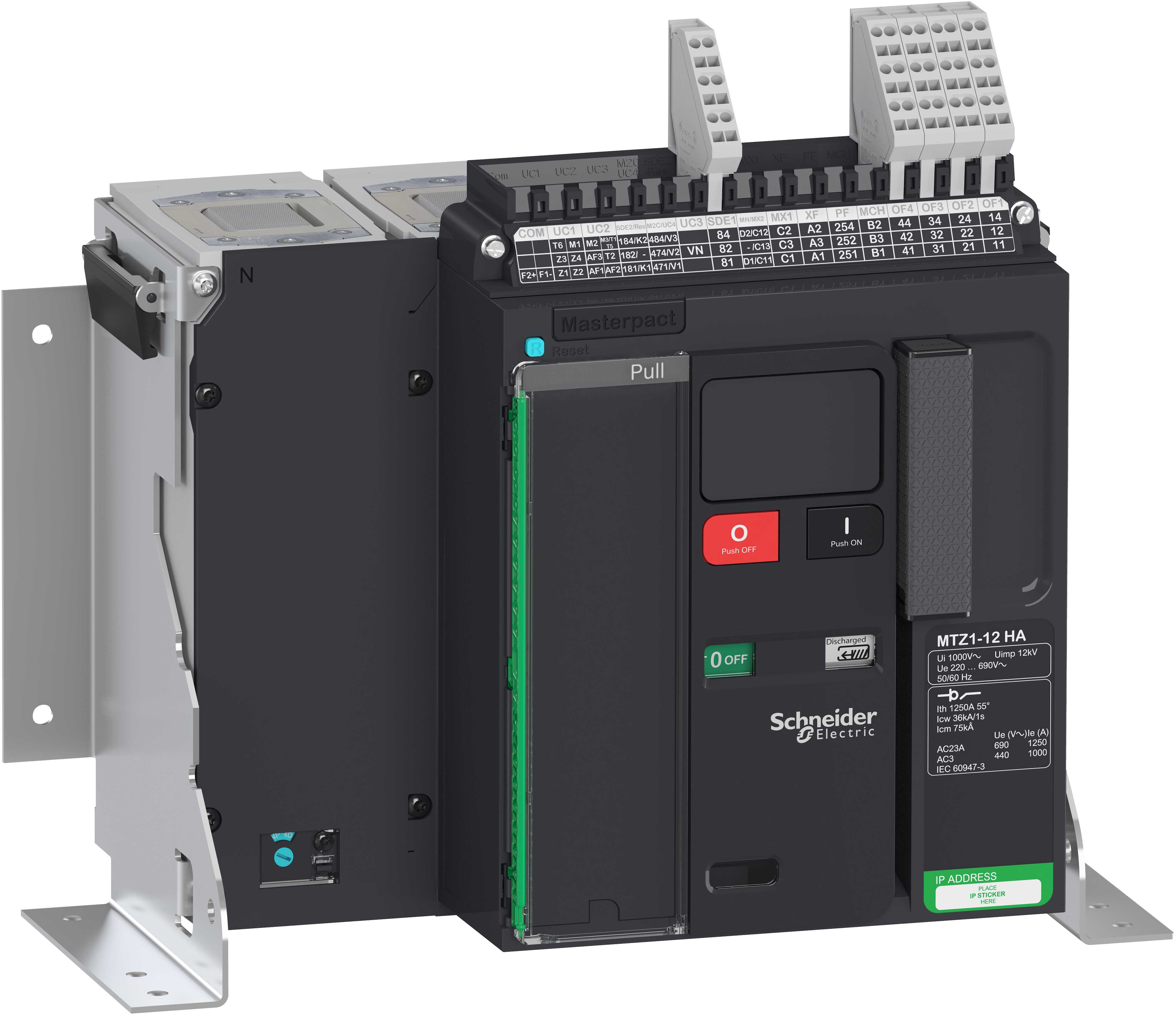 Schneider Electric - LV847166 Lastbr MTZ1 12HA 1250A 4p fast