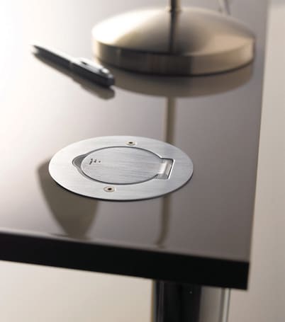 Legrand - Rund boks Ø 90 mm, rustfritt stål