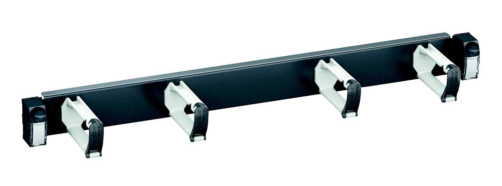 Schneider Electric - Actassi 19" 1U horisontal patchguide med 4 bøyler