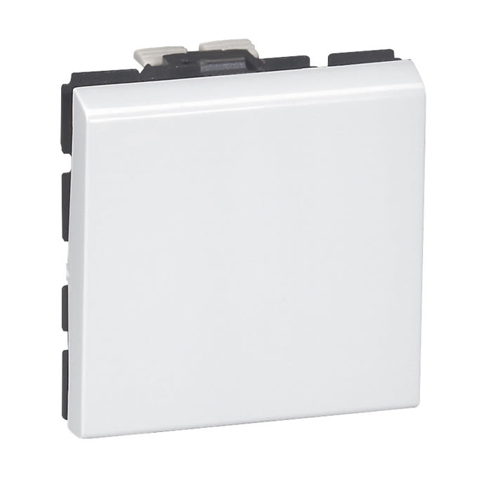 Legrand - Mosaic endevender 10 A, hvit 2 moduler