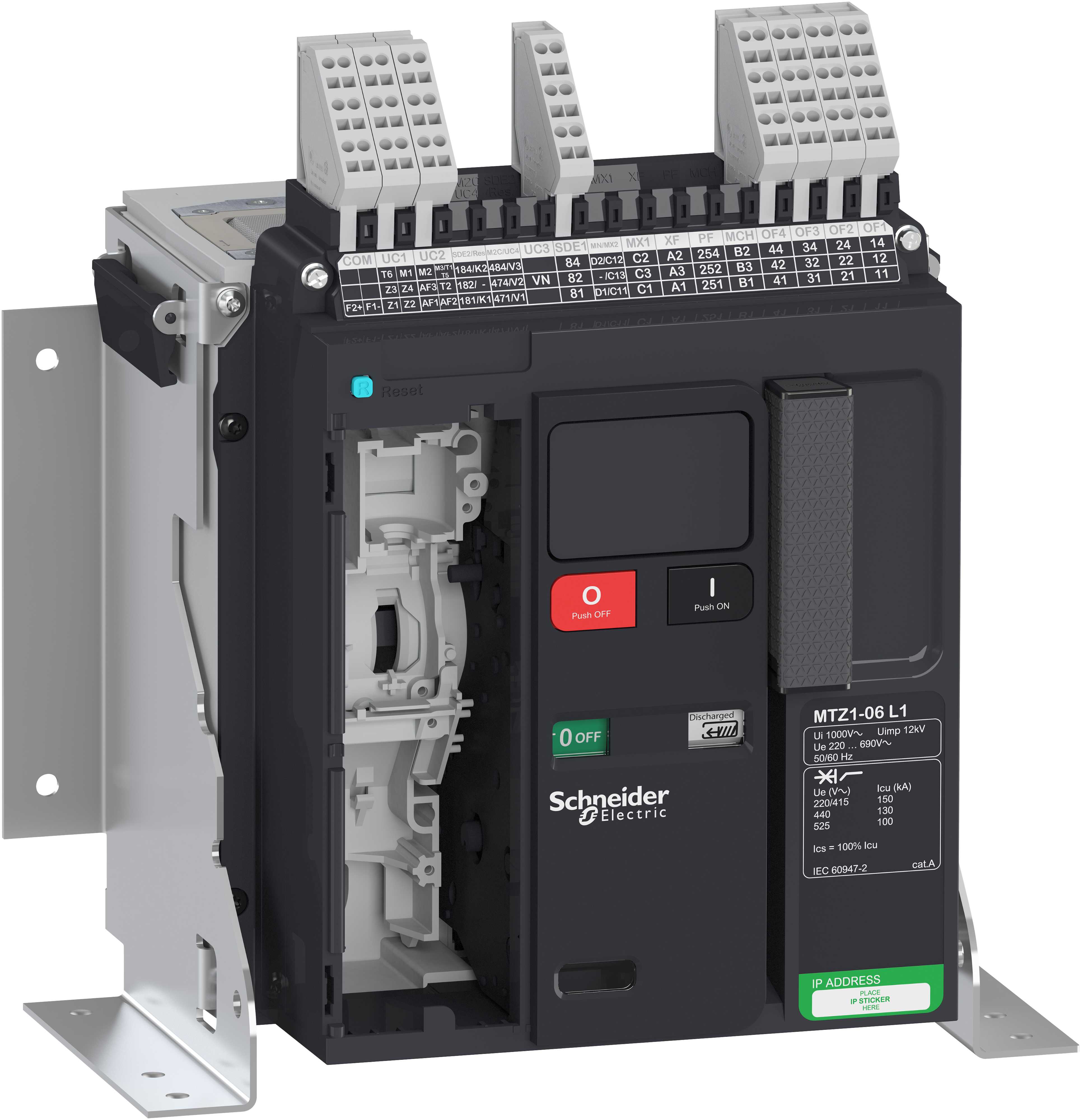 Schneider Electric - LV847112 Eff,br, MTZ1 06L1 630A 3p fast