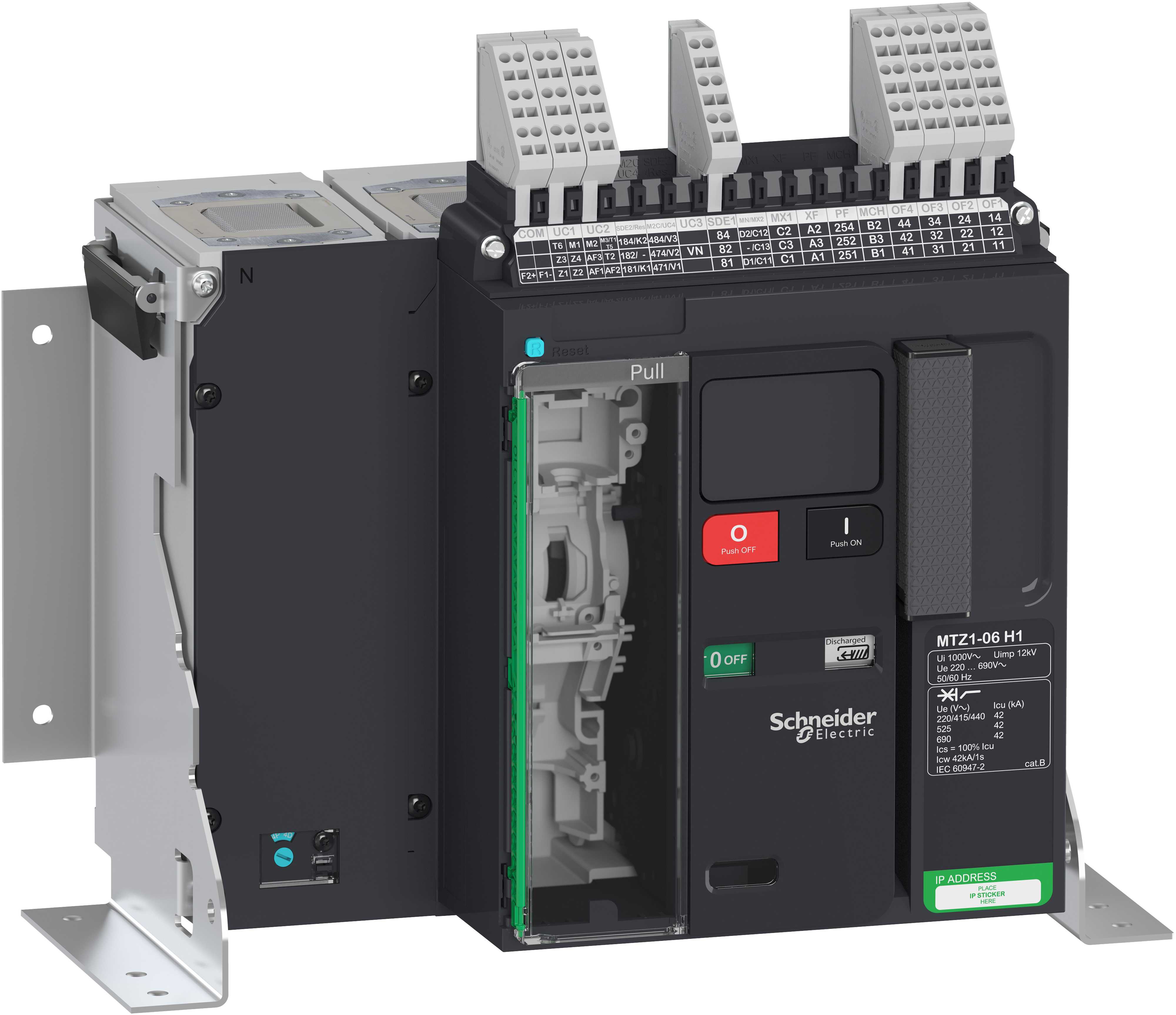 Schneider Electric - LV847115 Eff,br, MTZ1 06H1 630A 4p fast