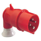 Schneider Electric - PratiKa støpsel - 90° vinklet - 32 A - 3P + E - 380...415 V AC - IP44