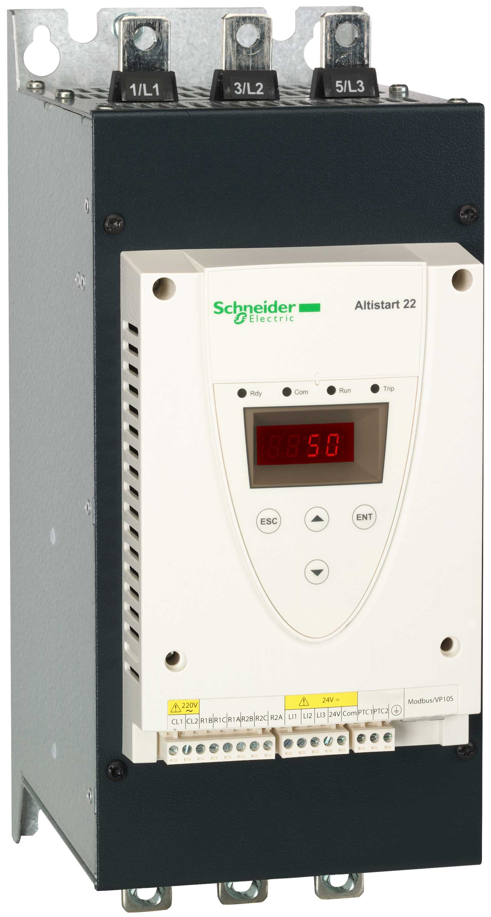 Schneider Electric - Mykstarter ATS22 med integrert bypass kontaktor ATS22 140 A 208 - 600 V