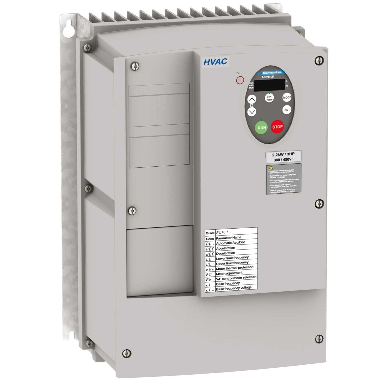 Schneider Electric - ATV21 400V 0.75kW mEMC IP54