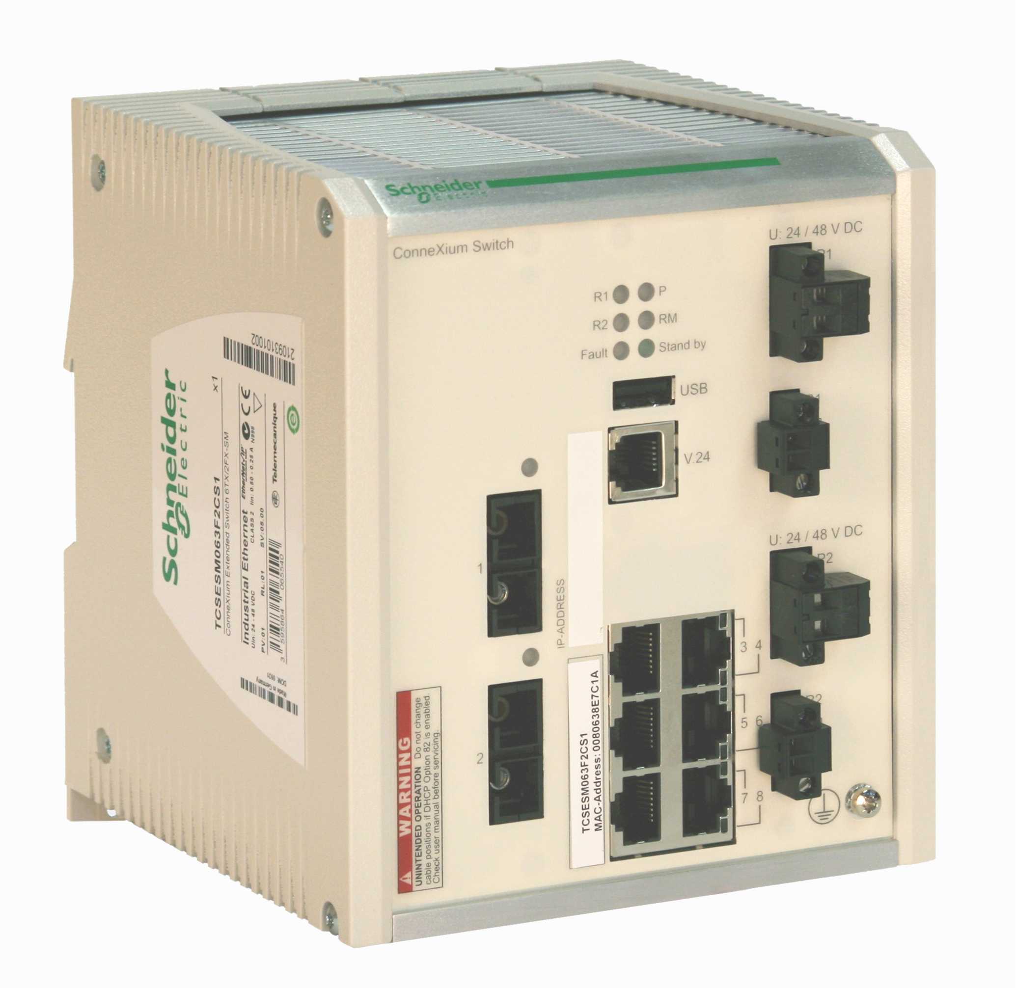 Schneider Electric - Switch 6 TX/2 FX-MM, Extended
