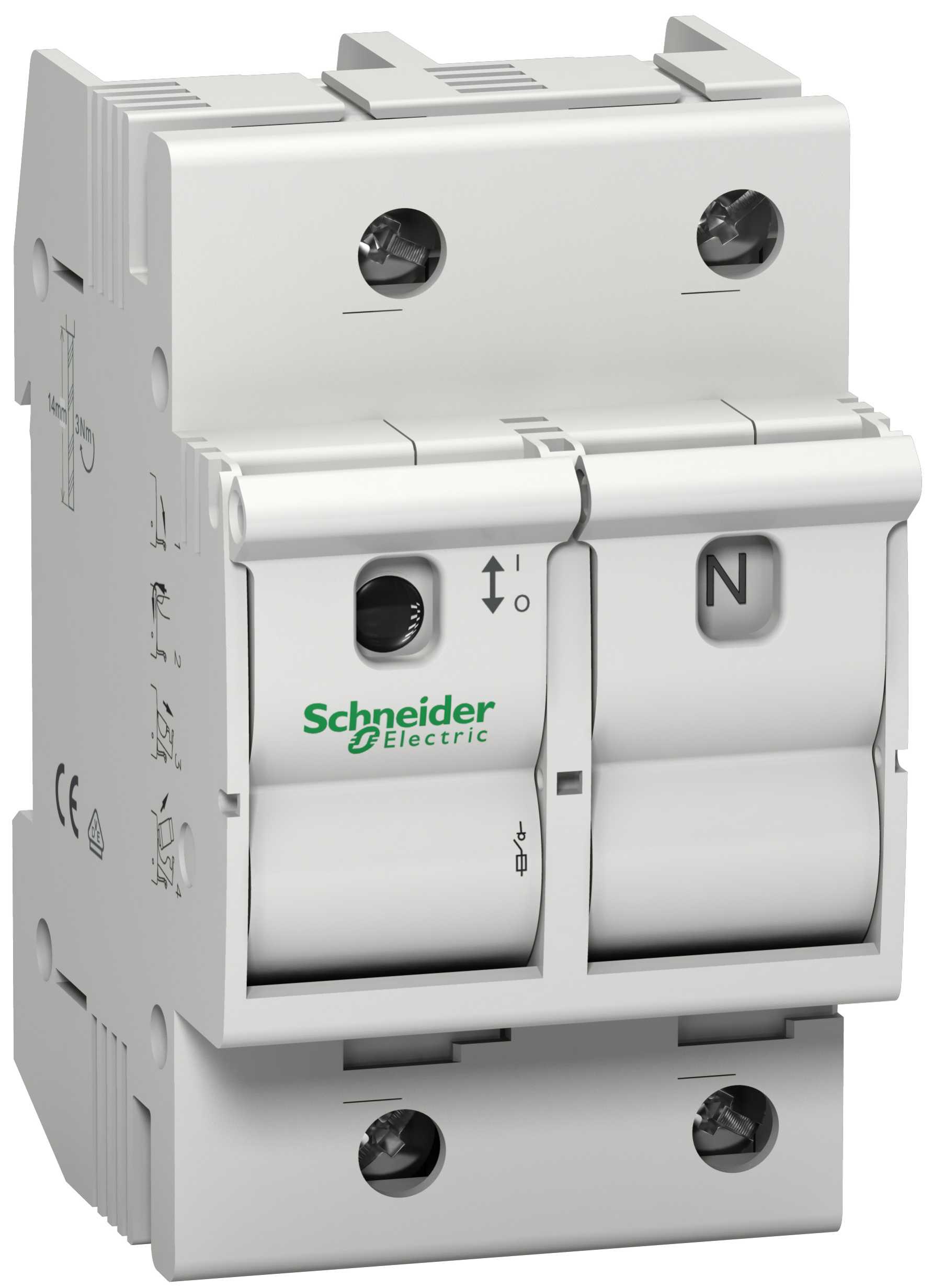 Schneider Electric - MGN02663 Sikr,skillebr, D02 1P+N 63A