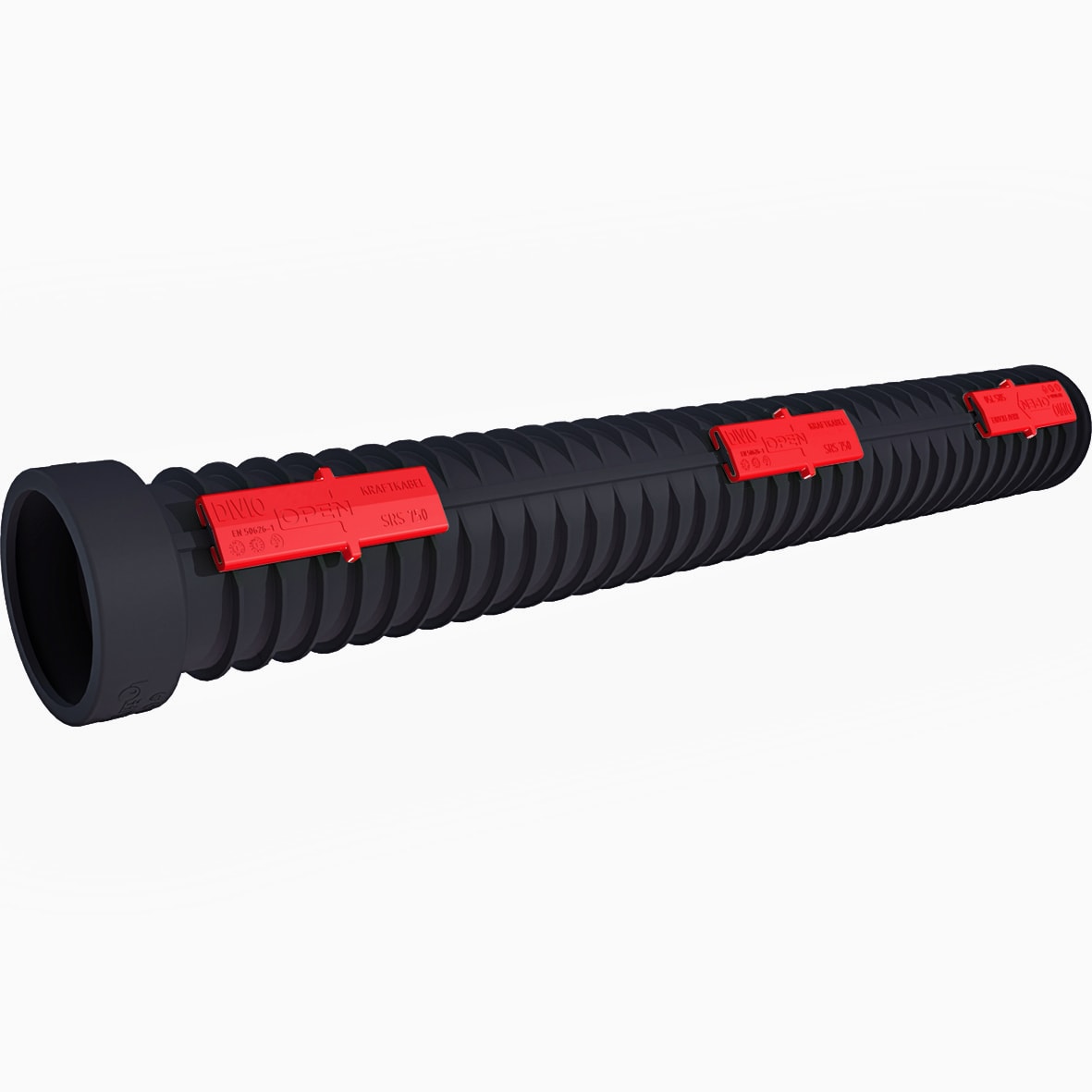 Pipelife - 110mm-1,1m. Divio kabelrør  750N svart