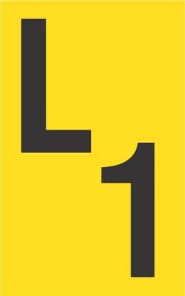 Melbye - Folietegn L1 25 X 40mm, selvklebende S420