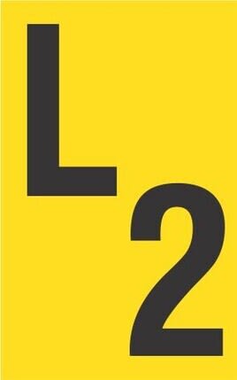 Melbye - Folietegn L2 25 X 40mm, selvklebende S421