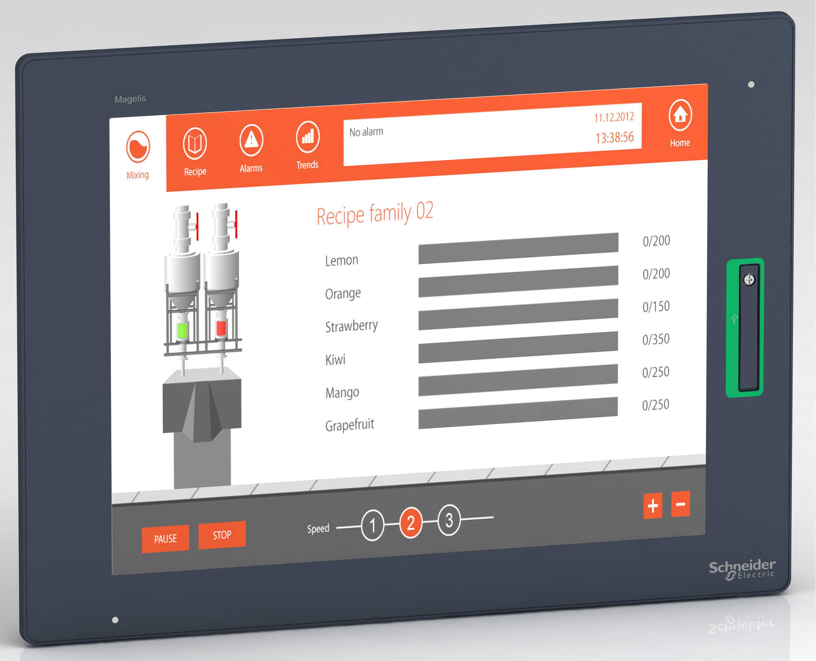 Schneider Electric - HMIGTU 15" display MultiTouch, 1024*768 punkter