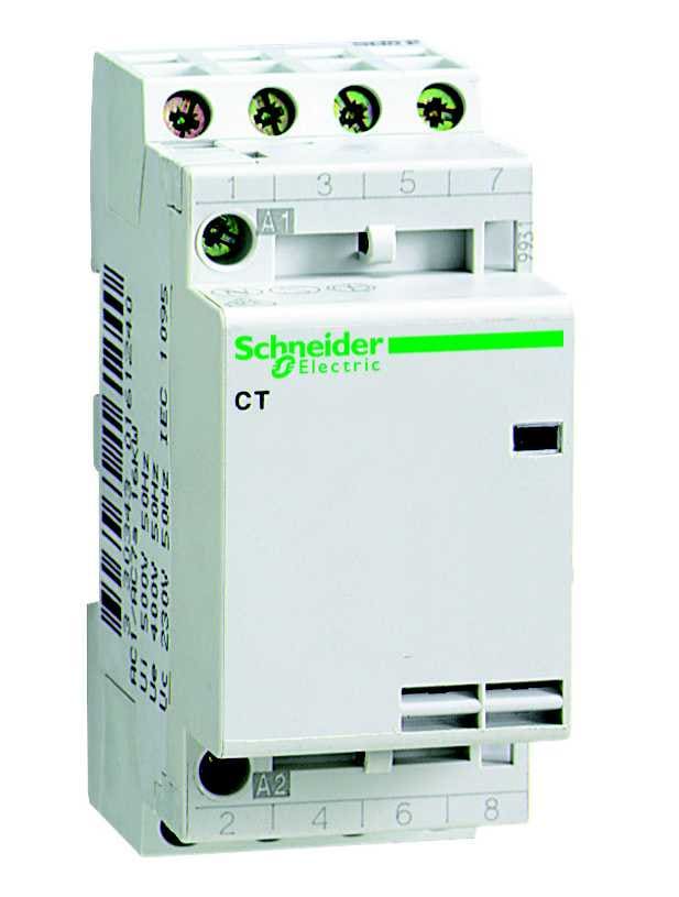 Schneider Electric - 15963 CT Mod.kont. 25A 4 lukket 230V