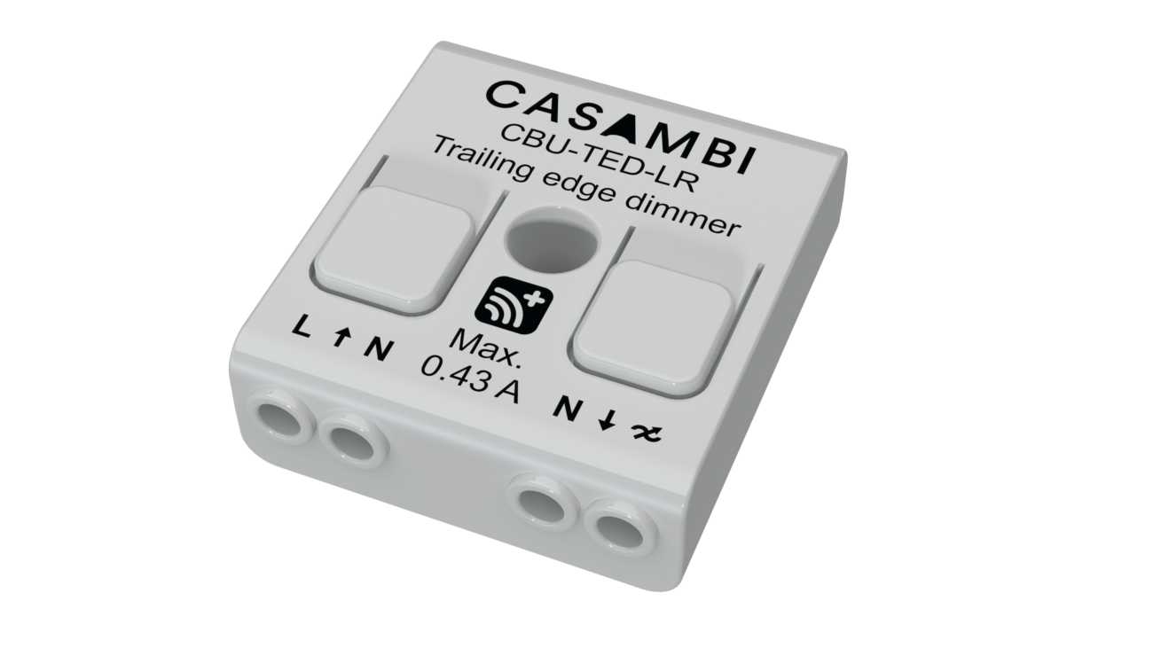 Nortronic - CASAMBI CBU-TED LR FASEDIMMER 1-100VA, BAKKANT
