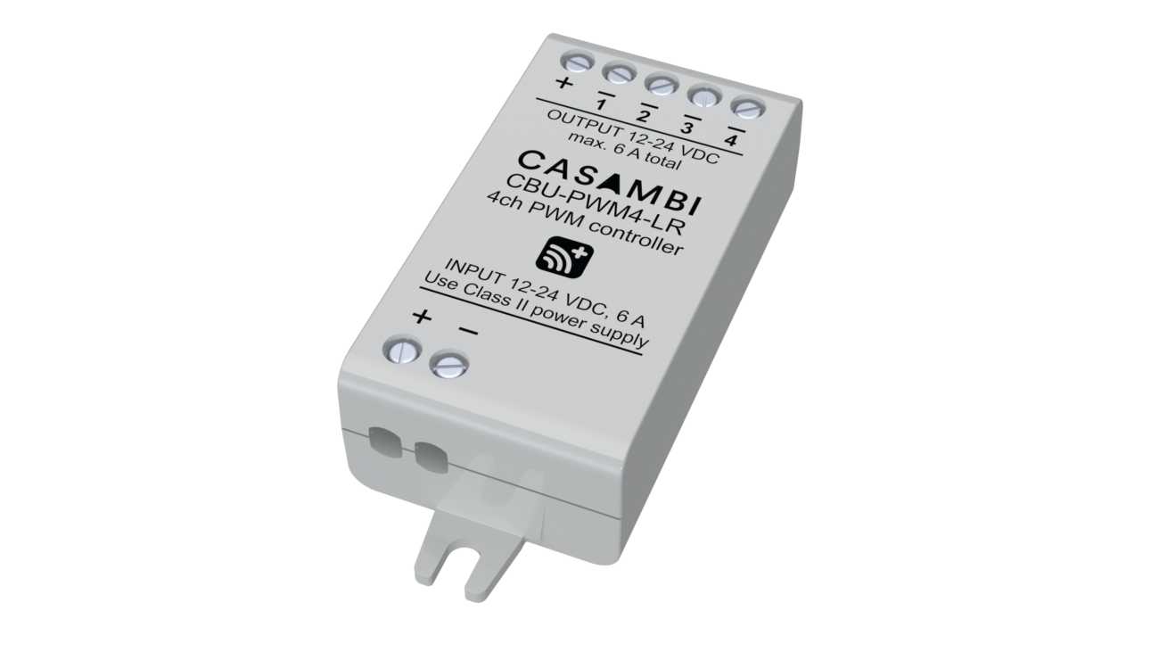 Nortronic - LED DIMMER 12-24V CASAMBI 6A 1-4 KANALER, RGBW TW CBU-PWM4
