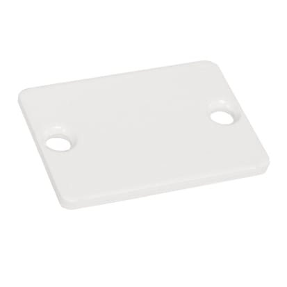 Maxeta - Endestykke ETA35x25, RAL9003, hvit