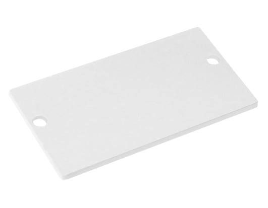 Maxeta - Endestykke ETA60x30, RAL9003, hvit