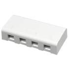 Schneider Electric - WDE002046 Actassi montasjeboks 4x RJ45