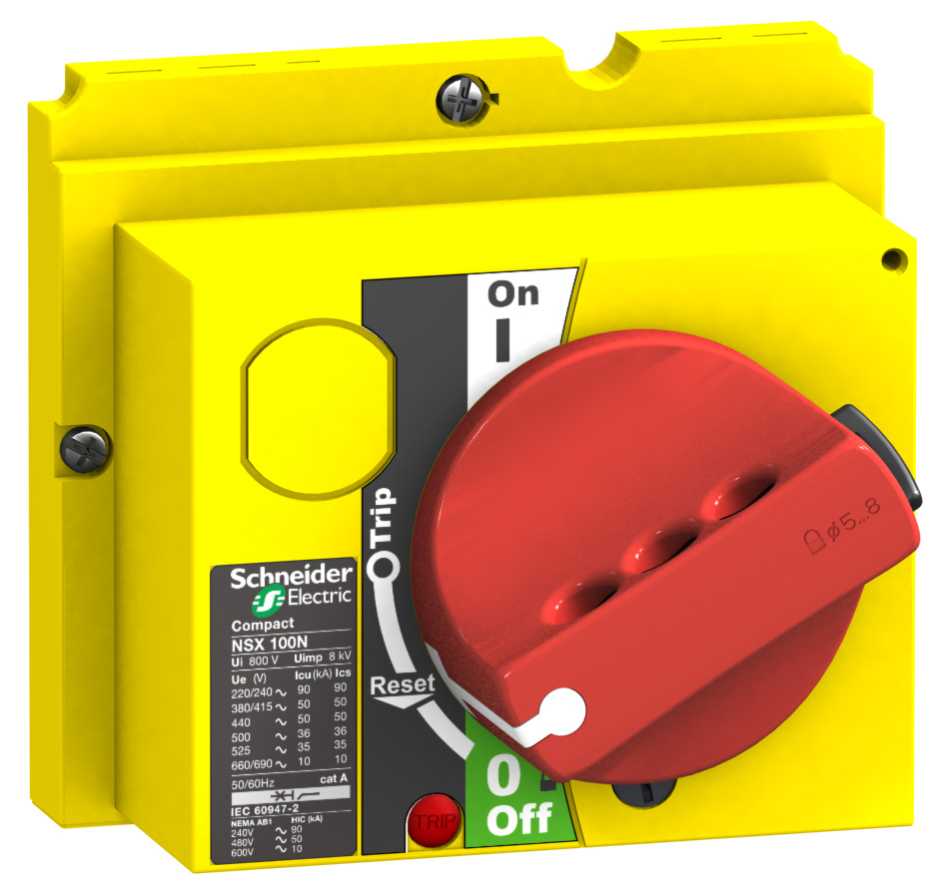 Schneider Electric - LV429339 Direktemont. dreieh. Rød/Gul