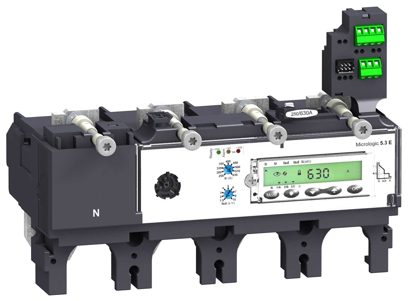 Schneider Electric - Elektronisk vern med energimåling for NSX effektbryter Micrologic 5,3 E 4P 400A