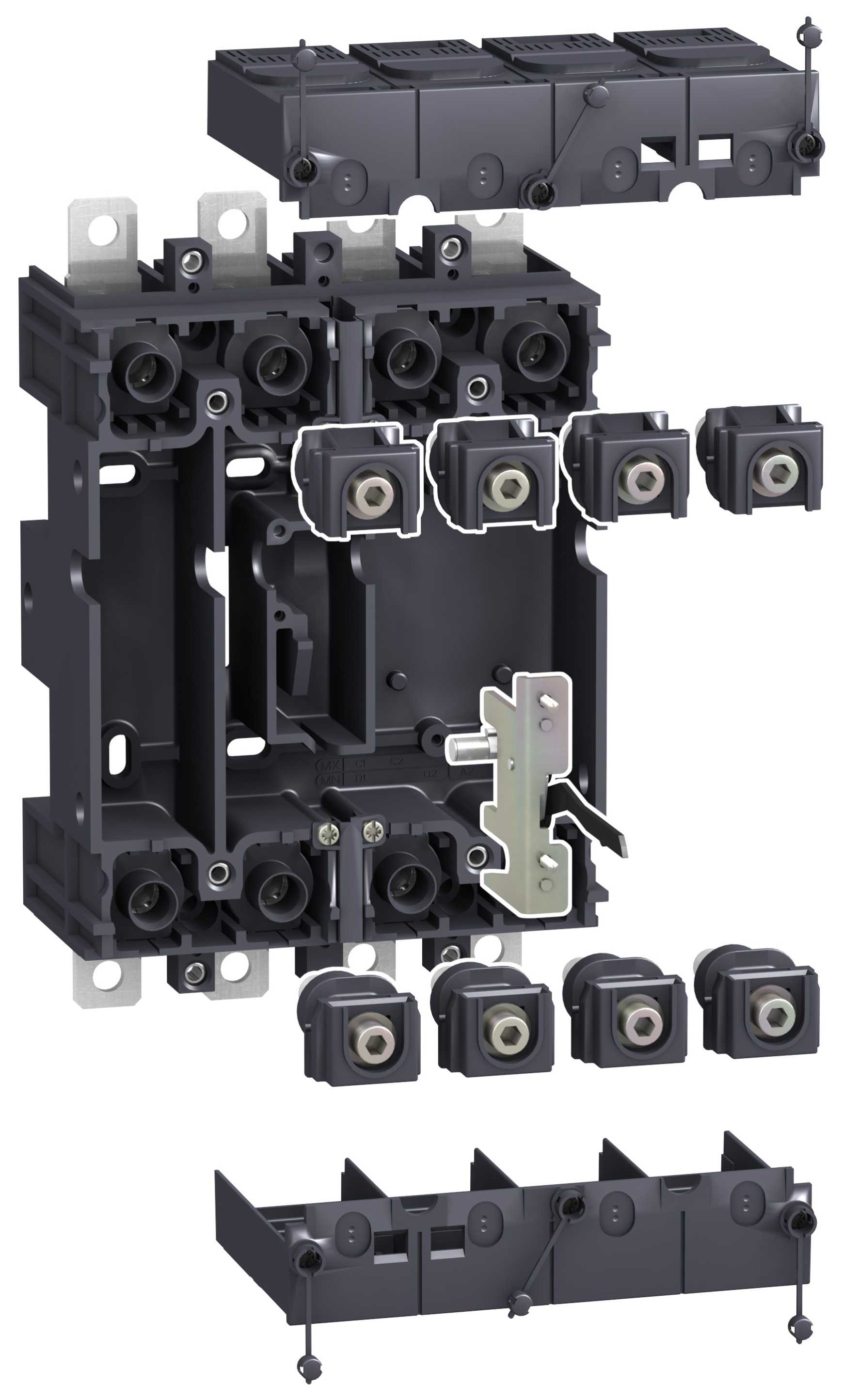 Schneider Electric - LV429290 Plugg-inn sett 4P NSX100-250