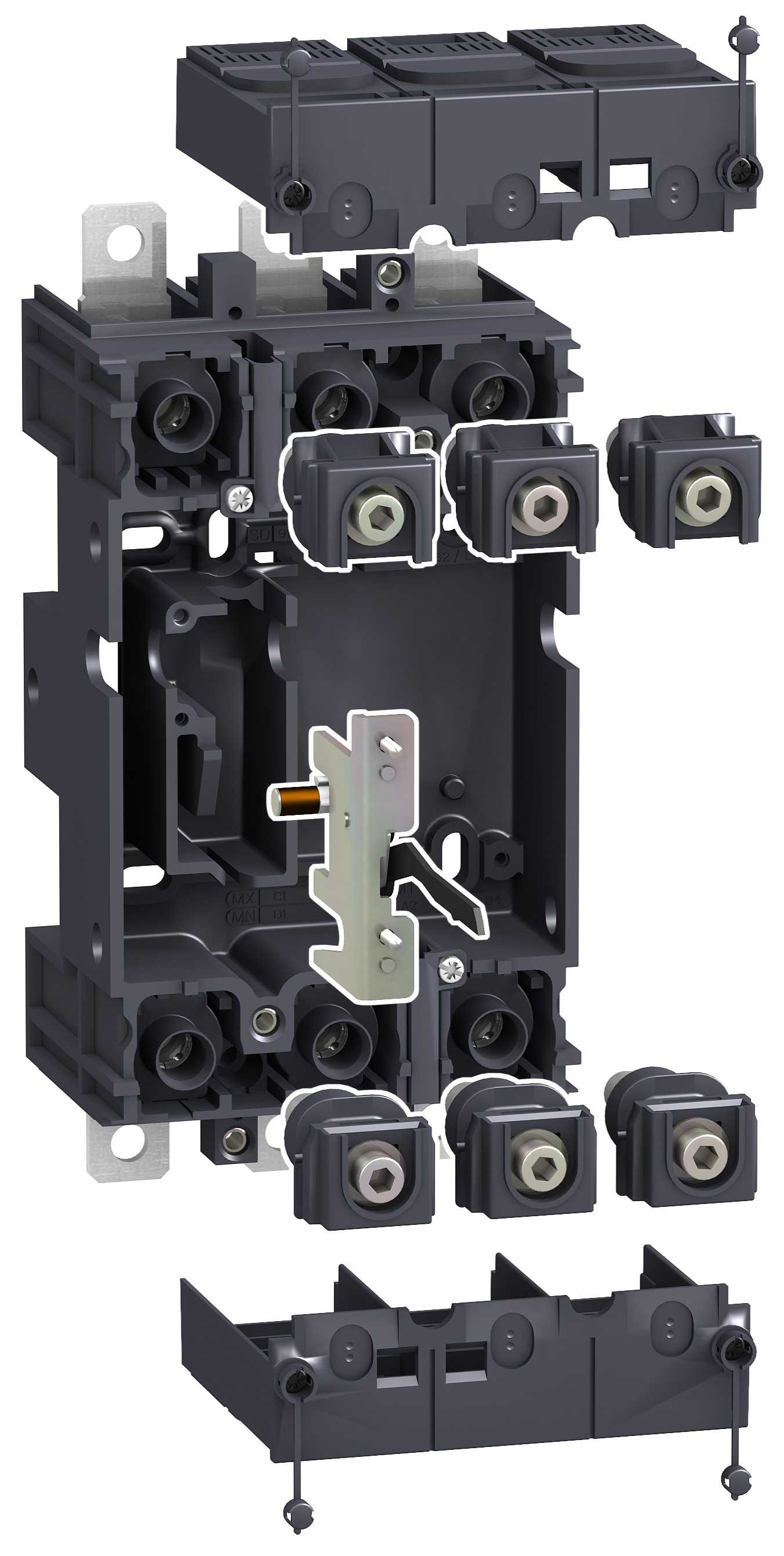 Schneider Electric - LV429289 Plugg-inn sett 3P NSX100-250