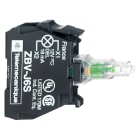 Telemecanique - Lysmodul med LED i grønn farge og 12V AC/DC forsyning med skruterminaler
