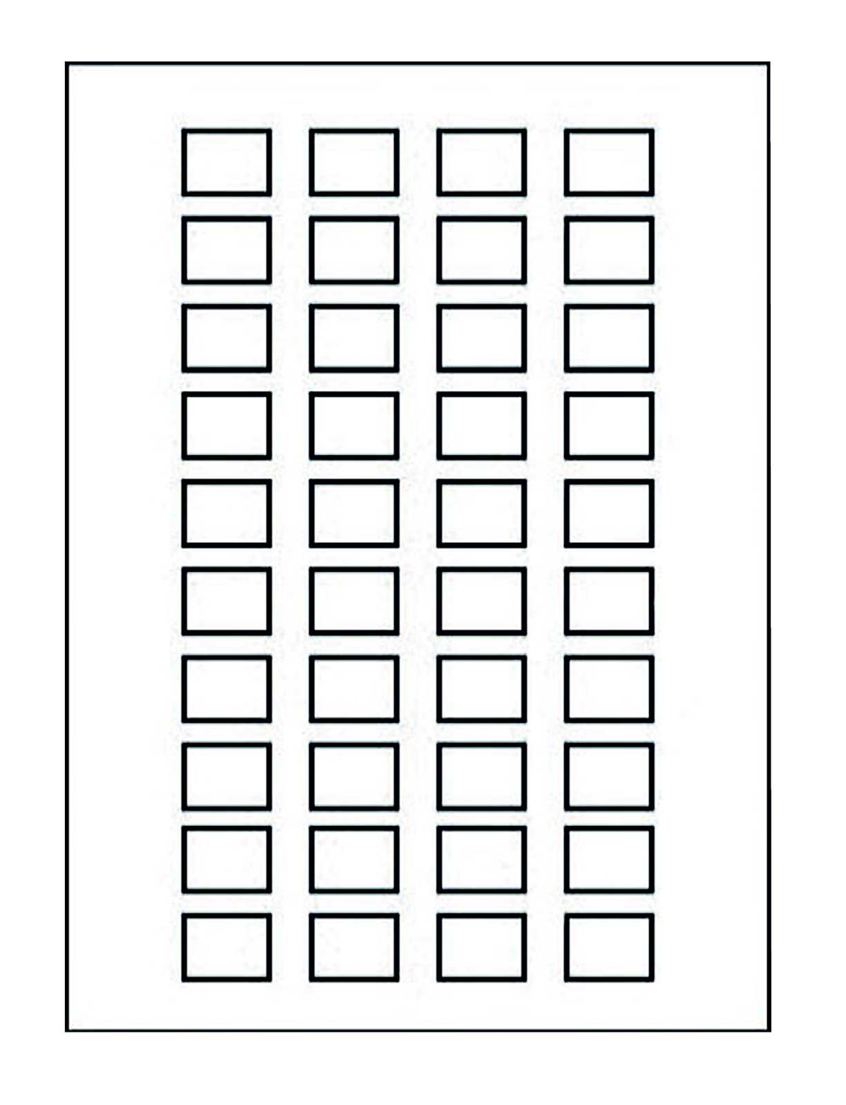 Schneider Electric - A4 etikettark med 40 etiketter uten merking i 18x27 mm for bruk med skiltholdere i 30x50 mm