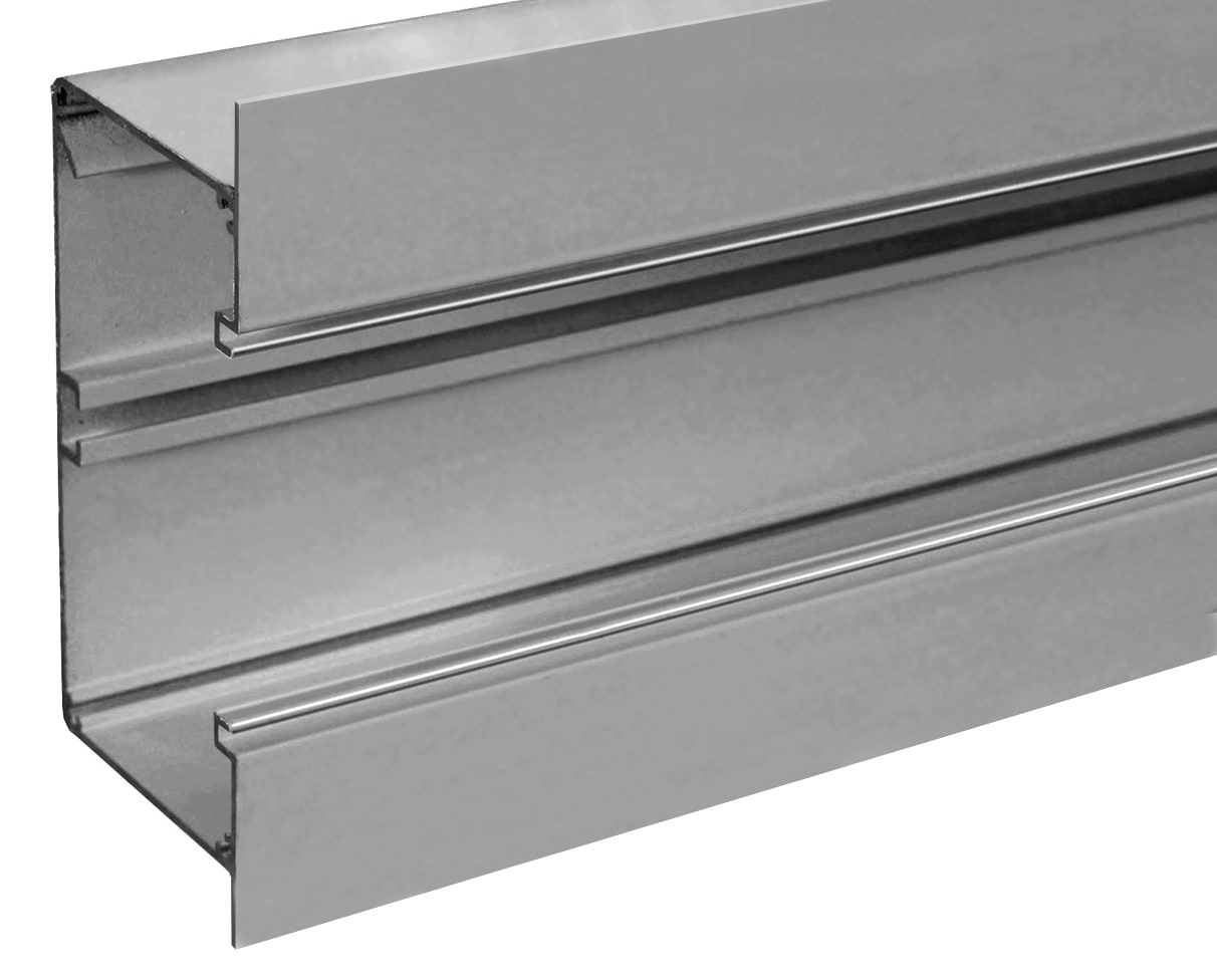 Maxeta - Aluminium underdel innfelt 125x65mm, eloksert