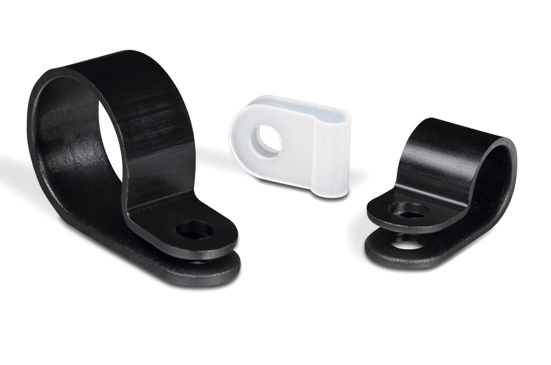 HellermanTyton - P-clips sort, Kabel-Ø = 5mm