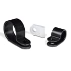 HellermanTyton - P-clips sort, Kabel-Ø = 11mm
