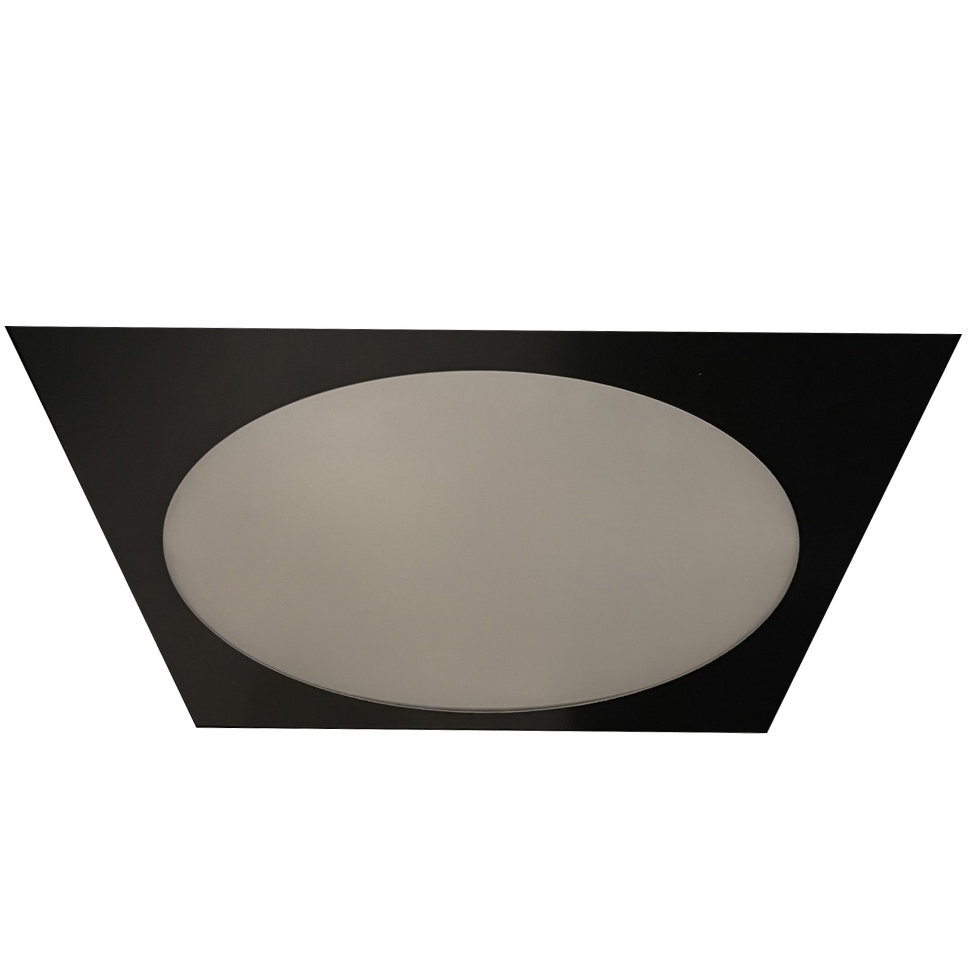 Unilamp - SQUARE DEKORPLATE Ø500MM SORT 600X600